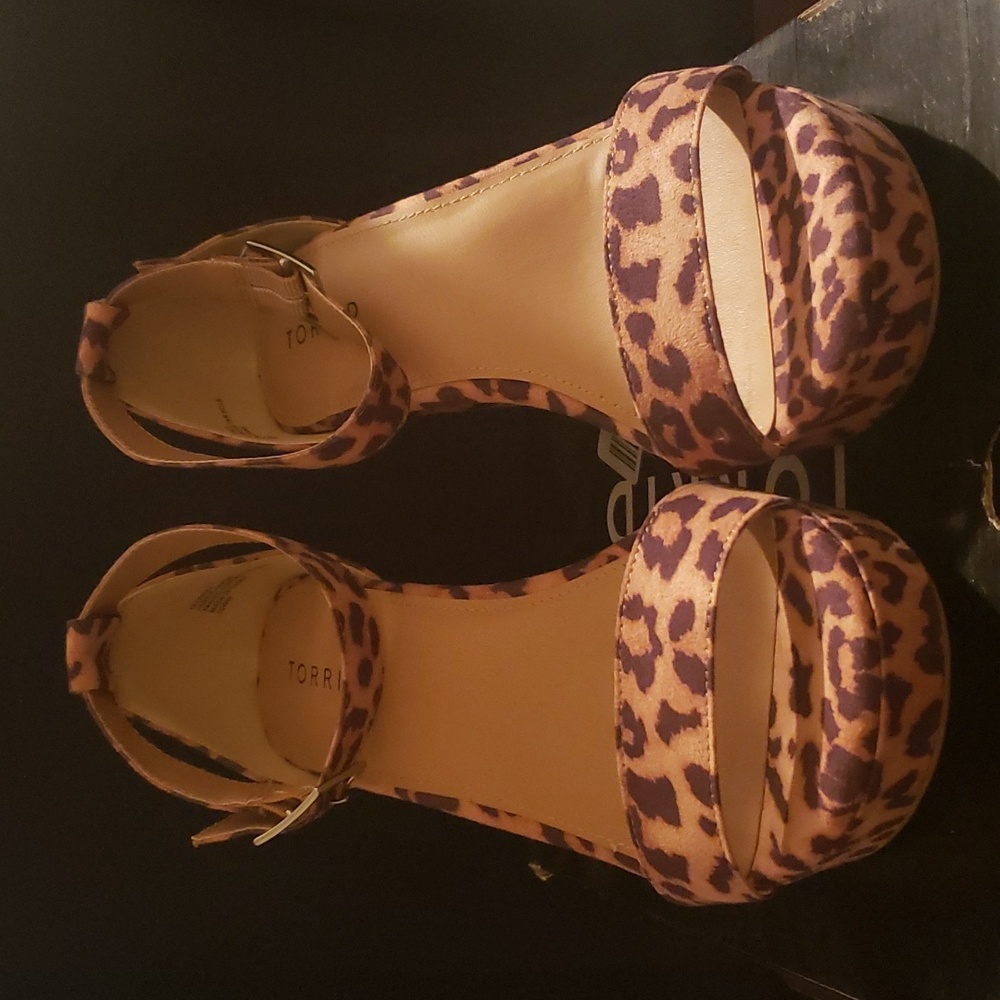 Torrid Leopard Tapered Platform Heel